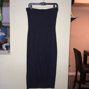 Navy Blue Tube Dress